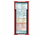 WhiteCoat Clipboard® Trifold - Red Occupational Therapy Edition